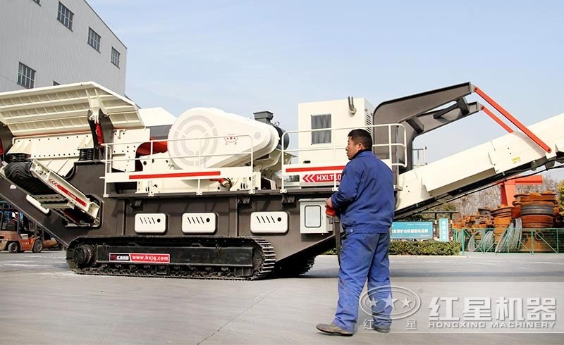 車載移動砸石頭機遙控作業，占地小，直達現場